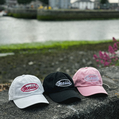 HALO WHITE ON BABY PINK CAP